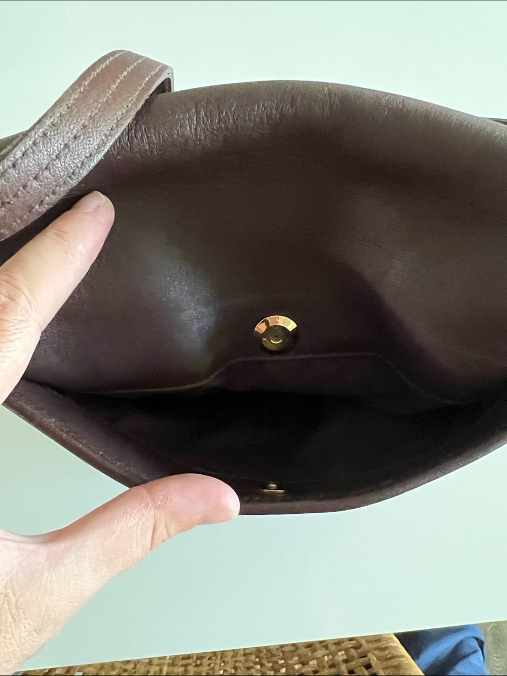 Vintage Coach Brown Leather Flap Crossbody Bag Monterey Flap - Picture 8 of 11